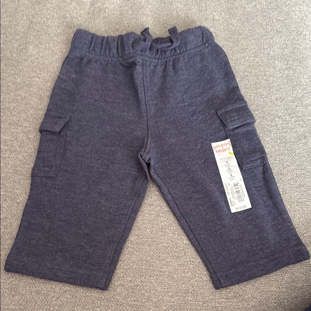 Jumping Beans Blue Sweatpants with Elastic Waistband and Soft Knit